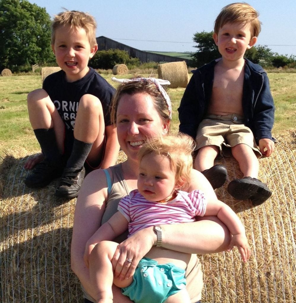 Caitlin Dean and her children