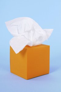 Orange tissue box