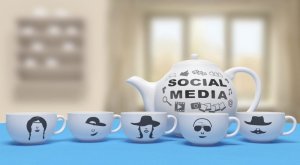 Social media cups teapot tweetchat