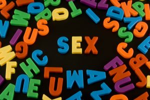 Sex spelt in magnetic letters