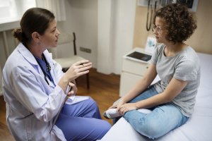 Doctor and patient discuss
