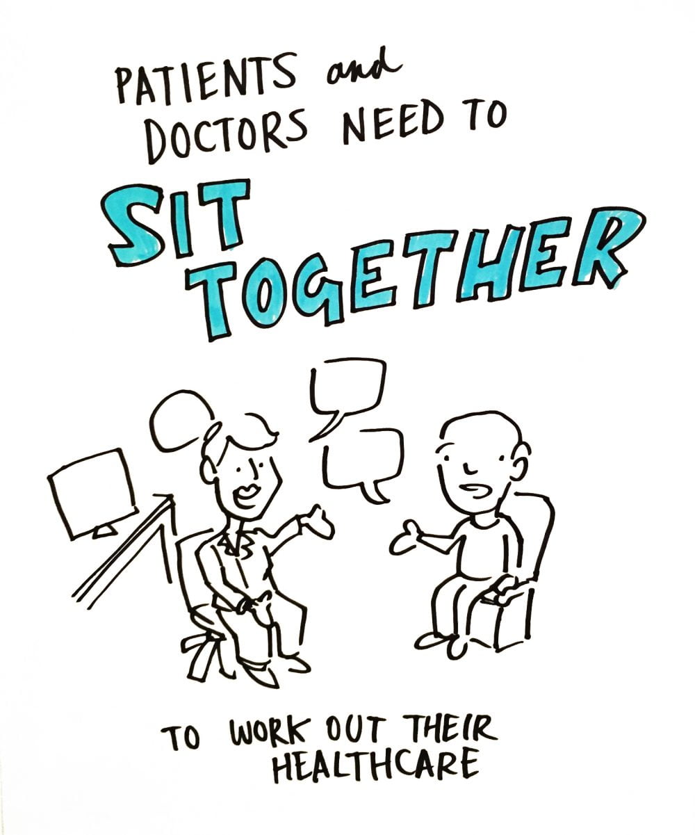 Doctors and patients need to sit together to work out their healthcare