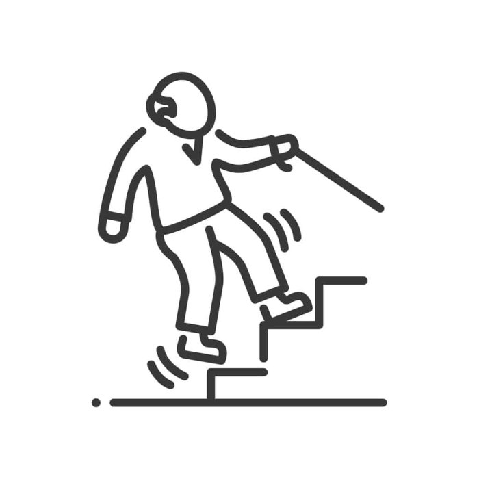 man on stairs