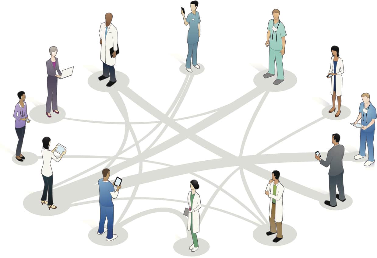 connected healthcare workers